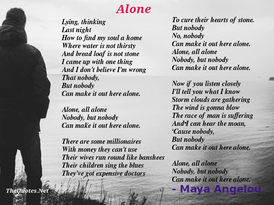 dr maya angelou poems