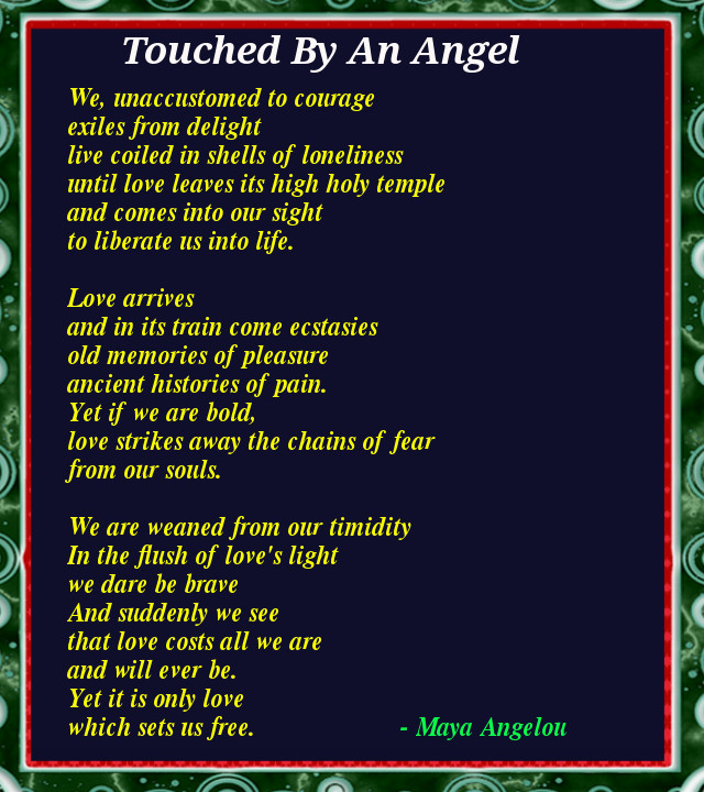 maya angelou poems themes