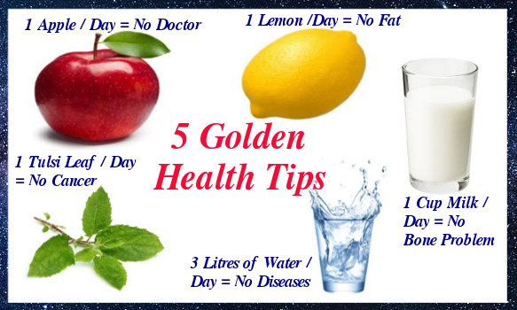 Five Golden Health Tips