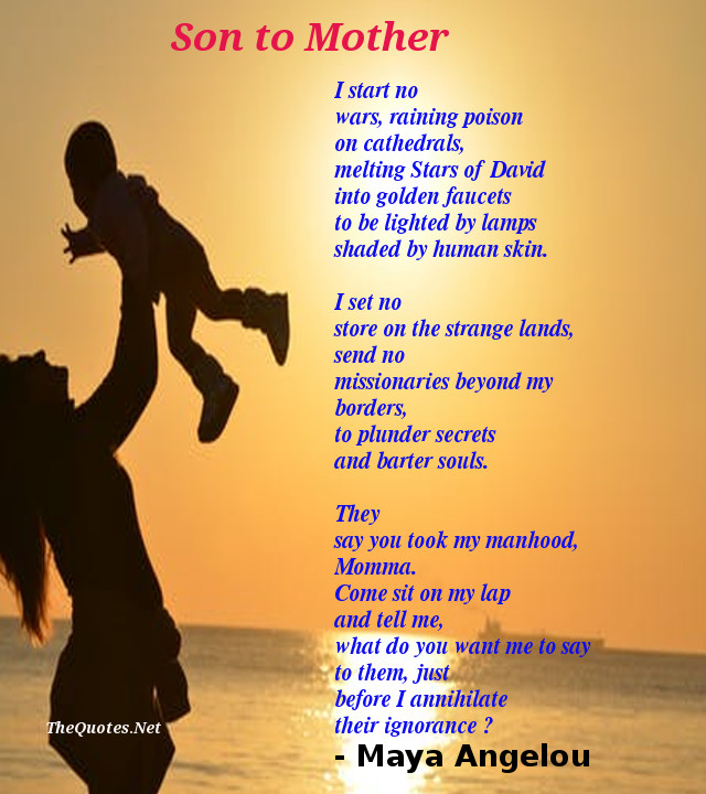 mother to son poem essay
