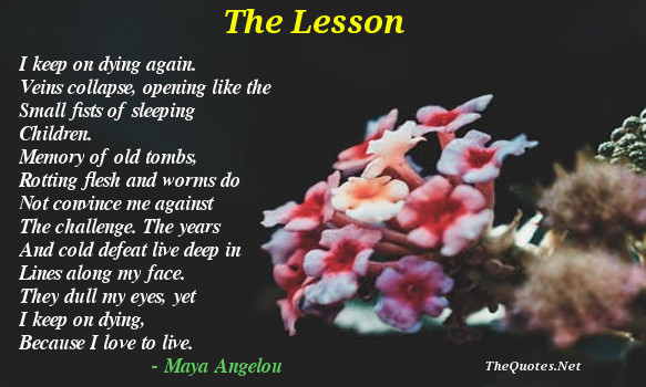 12 Inspiring Poems By Maya Angelou Thequotes Net