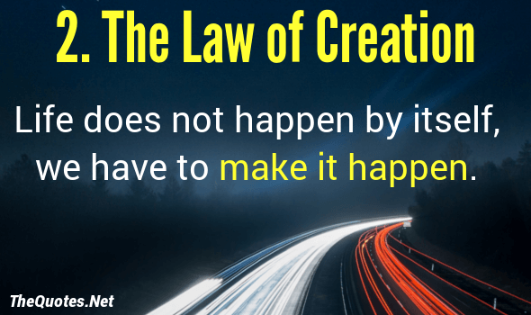 The Law of Creation
